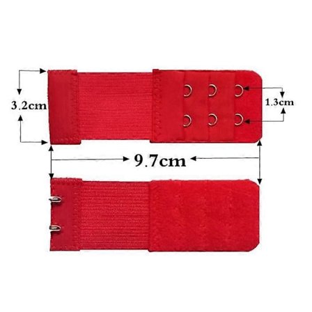 BH-forlenger Stroppforlengelse 3 Rader 2 Hekter Dame Undertøy Forlenget BH-hekteforlengere Justerbar