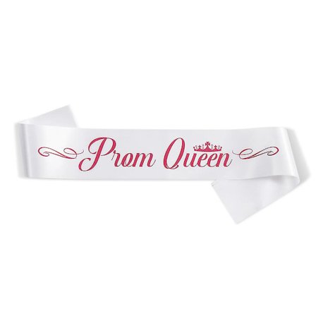 Ny Designprom King & Prom Queen Sash Graduation Party School Prom Dekorasjoner Festartikler