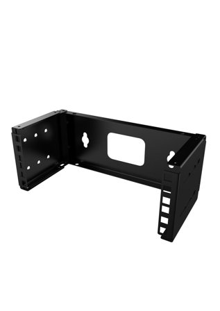 Lanview 10" 2U Wall Mounted Open Frame Rack Black