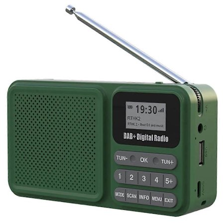 Bærbar DAB+ Digital Radio Solcelledrevet Bluetooth FM-radio