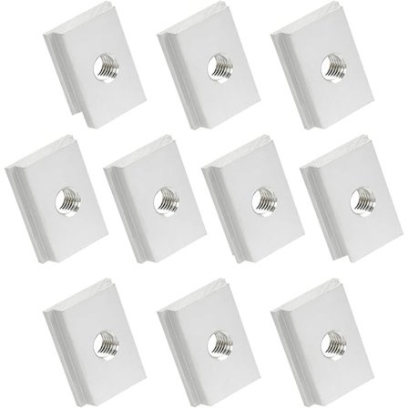 30x23mm M8 T-Mutter, Spårmutter, T-spårsmutter av aluminiumlegering T, ZQKLA