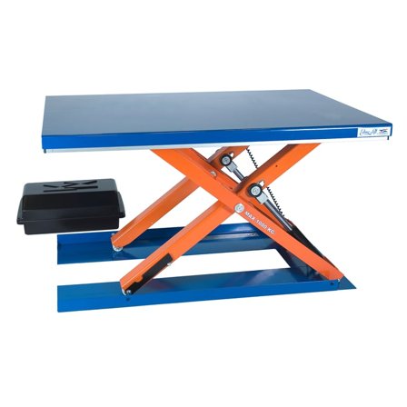 Lågbyggt lyftbord, 1000 kg, 1500x1000 mm