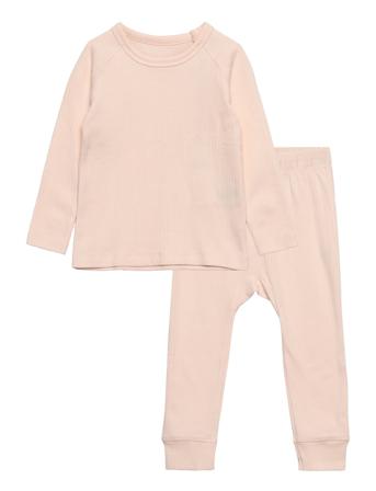 Rib Jersey Long Johns Set Sets Sets With Long-sleeved T-shirt Rosa Copenhagen Colors