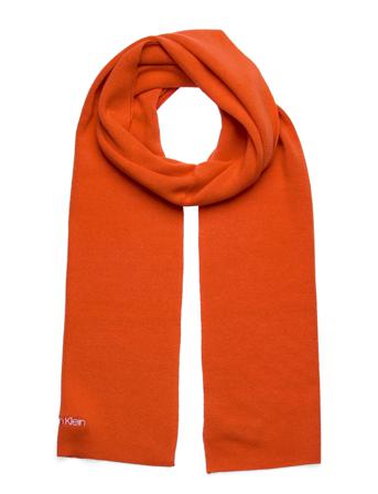 Essential Knit Scarf 30X180 Accessories Scarves Winter Scarves Orange Calvin Klein