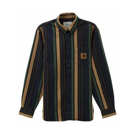 Carhartt Wip, Shirts Blauw, Heren, Maat:S