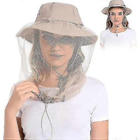 Myggenethat - Bug Cap Upf 50+ Solbeskyttelse Med Skjult Net Til Biavl Vandreture Unisex