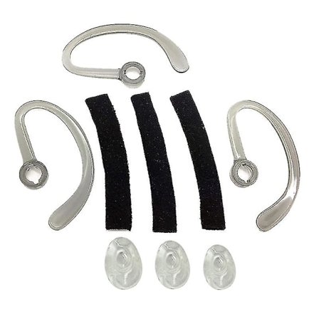 Ørepropper + Ørekrok-løkker + Skumreservedeler + Øreputer Fit Kit for Plantronics- Cs540 Savi W440 W740 W745 Wh500 Earloops Earho