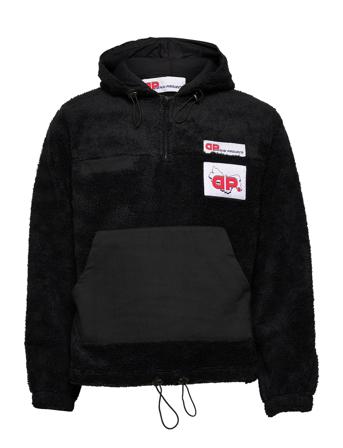 Dpace Fleece Hoodie Sweatshirts & Hoodies Fleeces & Midlayers Sort Denim Project