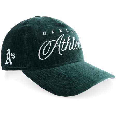 New Era - MLB - Green - adjustable - Cap - Oakland Athletics Team Script 19TWENTY Golfer Velvet Green A-frame - Hatstore