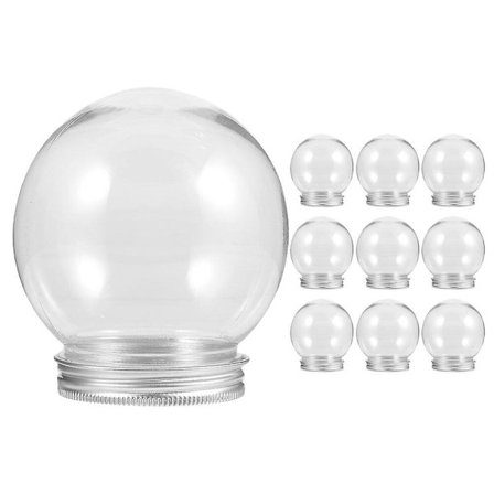 10 kpl DIY lumipallo vesiglobet ruuvit pois korkit tyhjä lumipallo tekeminen rekvisiitta