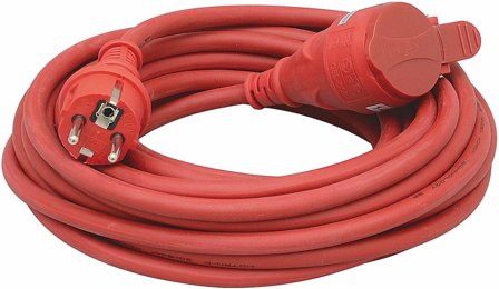 Malmbergs Skjøtekabel 3g2,5mm² 10m IP44 1-uttak med lokk