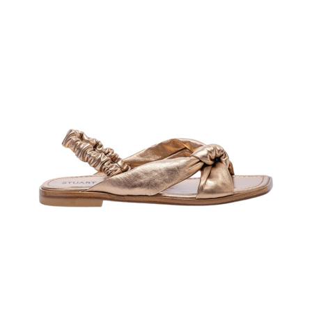 Stuart Weitzman Sandalen with draped bands , Bruin , Dames , Maat: 38 EU