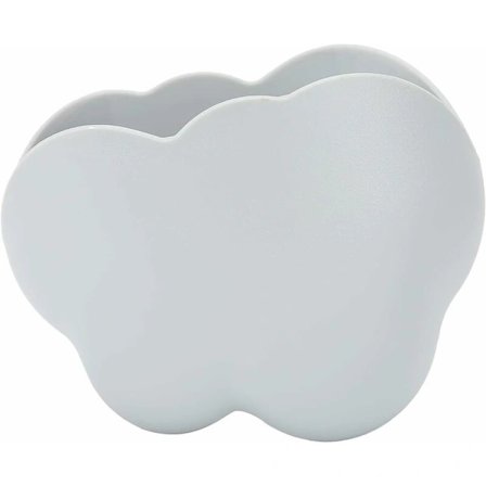 Grå vægmonteret opbevaringsboks, 10x8 cm selvklæbende fjernbetjening[CO]