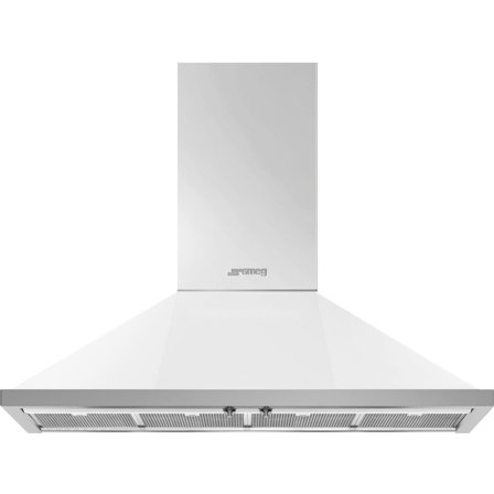 Smeg KPF12WH Portofino kjøkkenvifte 120 cm, hvit