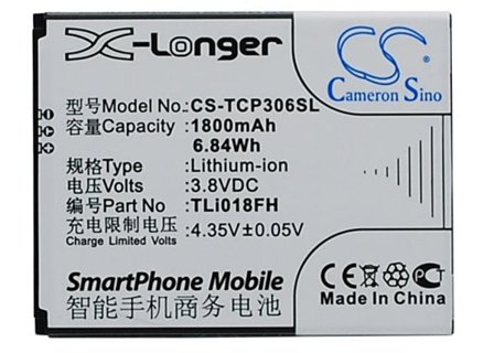 Batteri for smarttelefon, mobil for TCL P306C, J706T, P306W