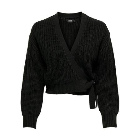 Only, V-neck Knitwear Zwart, Dames, Maat:L