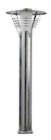 Westal Domsand Pollare 10 W, 393 lm, 3000 K, 1250 mm Galv/Silver, Belysning