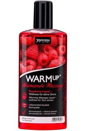 Kjøp Joydivision Warm-up Massage Oil Raspberry 150ml - Massasjeolje bringebær | God pris