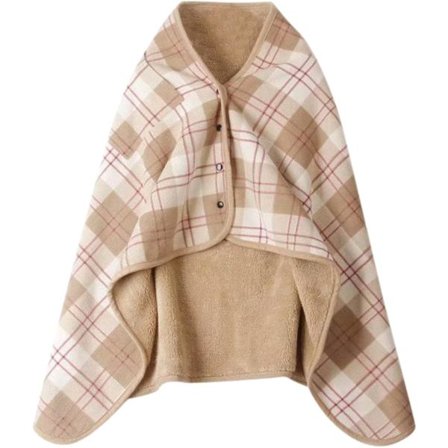 Lady Multifunktion Dubbelskiktad Tartan Rutig Filt, Halsduk Sjal Bärbar Filt Mjuk Sjal, Stor Varm Mjuk Sjal Wrap, Filt Vinter Varm