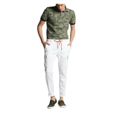 Mason's, Chinos Wit, Heren, Maat:L,elastaan