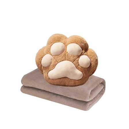 Kattklo Multifunktionell Kudde Filt Tre I Ett Bil Lämplig Hopfällbar Filt Konditioneringsfilt Lämplig För Hem Bil Kontor Lunchrast