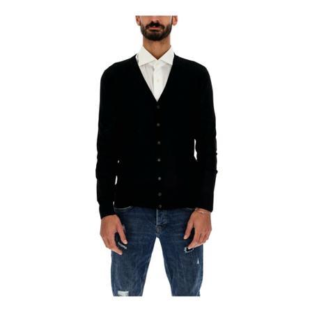Patrizia Pepe, Knitwear Zwart, Heren, Maat:M