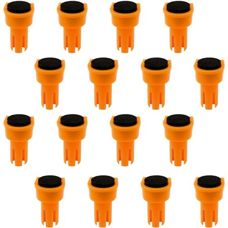 16 stk. 19 mm bremseklodser til træbearbejdningsbænk (16 stk., 19 mm)