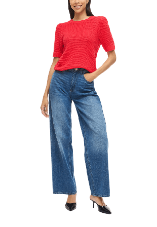 Vila Vidalo Knit Top Överdelar Dam Röd XS