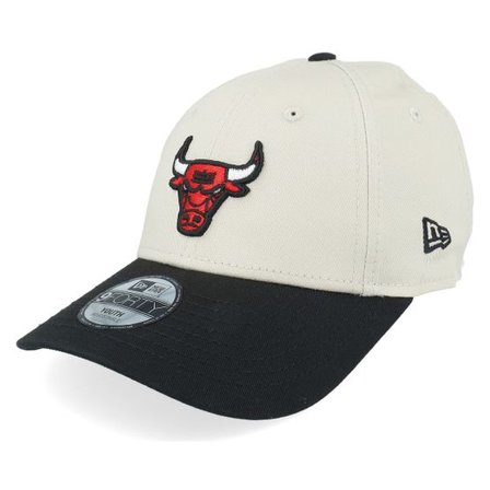 New Era - NBA Svart Keps - Chicago Bulls Colour Block 9FORTY Stone/Black Adjustable @ Hatstore