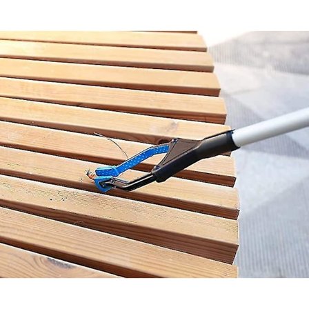 Upphämtningsverktyg Fällbart Förlängningsklämma Aluminium Roterande Gummi