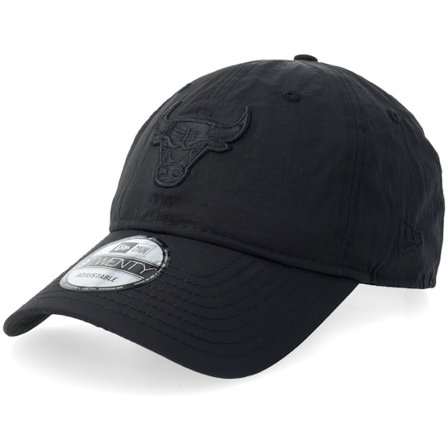 New Era - Chicago Bulls Recycled Tonal 9TWENTY Black Dad Cap Unconstructed Black Cap - NBA @ Hatstore