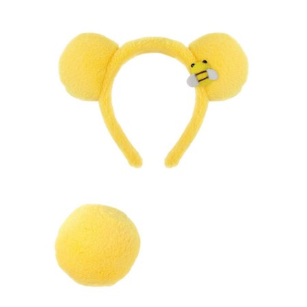 Varm Björn Kostym Set Öron Svans Tyllkjol Djur Maskerad Kostym Kit Tillbehör för Barn Flickor Halloween Cosplay Rekvisita SETA1