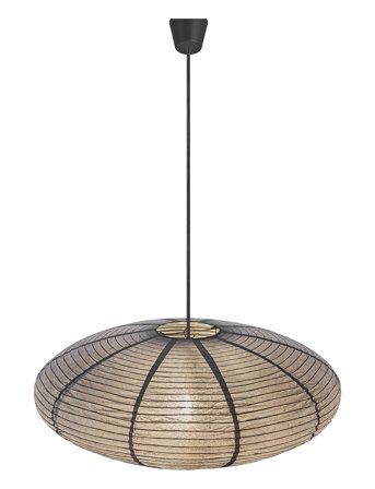 Nordlux Villo 60 | Rispapir | - Black - Ø60X24CM