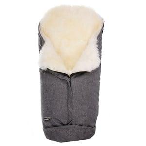 BOZZ Grey Melange Lambskin Footmuff One Size - Stroller accessories - One size - Grey
