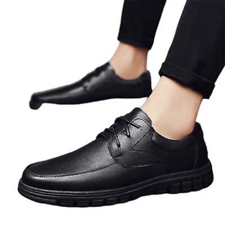 Små Lærsko Casual Trendy Sko Herresko