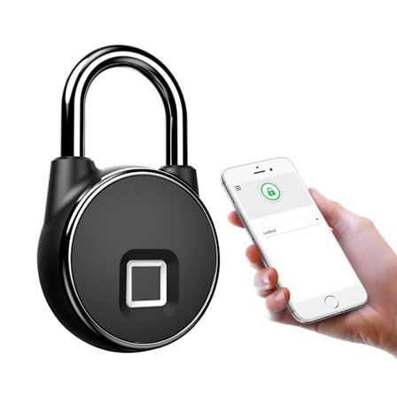 Stjerneskinn-fingeravtrykk Nøkkelfri Vanntett Bluetooth Smart Hengelås,