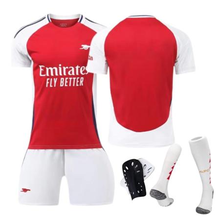 24-25 Nya Arsenal Hemmatröja 7 Saka 8 Odegaard Barn Vuxen Dräkt Fotbollströja No size socks + skyddsutrustning No size socks + protective gear 20