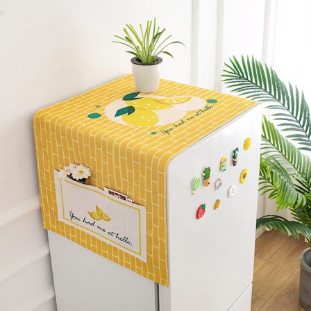 Bomull Linne Dammskydd Överdrag Tygduk Vattentät Allmän Överdrag Handduk för Hem Apparat GB262 45x140 Kylskåp Tvättmaskin