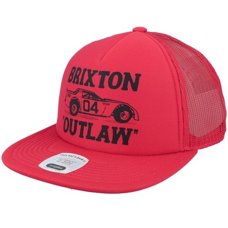 Brixton - Outlaw Np Mp Trucker Hat Red/Red-os Trucker Red Cap - @ Hatstore