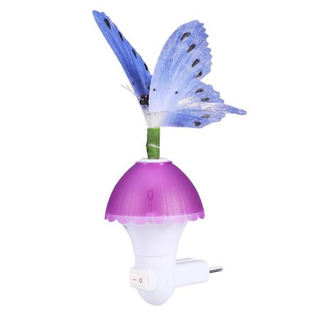 Led nattlampa färgglad lampa dekoration lampa sovrumslampa (lila)