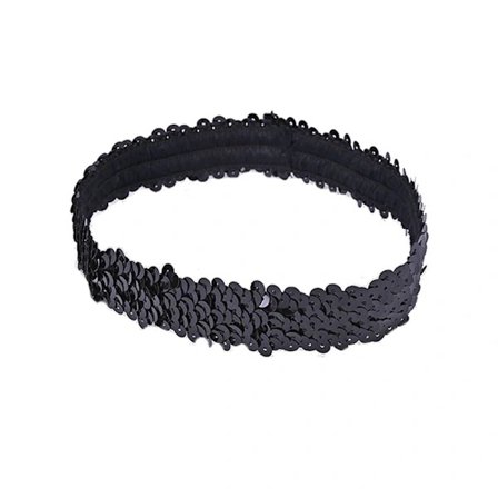 5 ST Yogahårbånd Sportpannebånd SVART SVART svart
