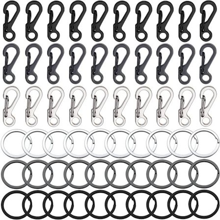 30 st Mini Karbinhake Klämma Karbinhakar Liten Karbinhake Nyckelring EDC