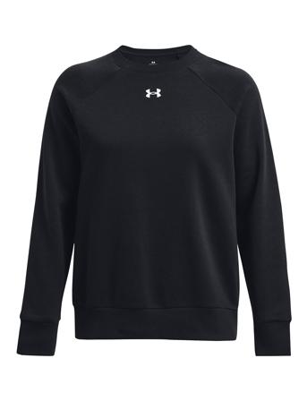 Ua Rival Fleece Crew Sport Sweatshirts & Hoodies Sweatshirts Black Under Armour
