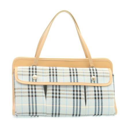 Burberry Vintage, Pre-owned Handbag Blauw, Dames, Maat:ONE Size,Canvas