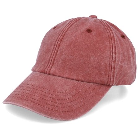 Beechfield - Red unconstructed Czapka Z Daszkiem - Vintage Washed Red Dad Cap @ Hatstore