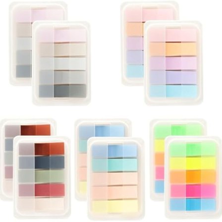 Fluorescerende Sticky Notes, klassificerede indeksnoter med etui