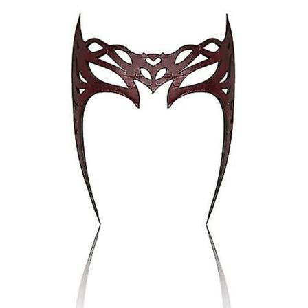 2023-bulex Wanda Maximoff hodeplagg Scarlet Witch Headpiece Crown Halloween Cosplay Party Maskerade Maske Kostyme rekvisitter for kvinner-1
