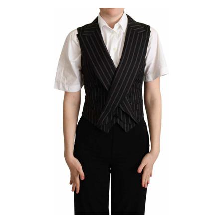 Dolce & Gabbana Leopard Print Waistcoat Vest Brun, Dame
