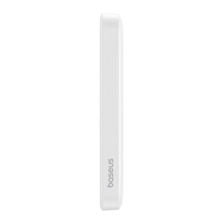 Magnetisk mini powerbank Baseus 5000 mAh, USB-C 20 W (hvit)
