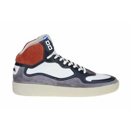 Floris van Bommel, Wit-Grijze Hoge Sneaker Wit, Heren, Maat:43 EU